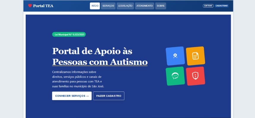 São José lança Portal TEA para fortalecer direitos e atendimento às pessoas com autismo - Prefeitura Municipal De São José