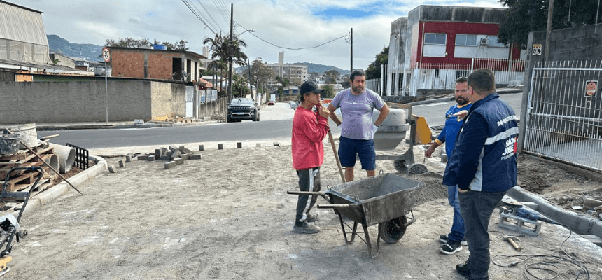Obras de macrodrenagem na Serraria entram na fase de calçadas e acabamentos