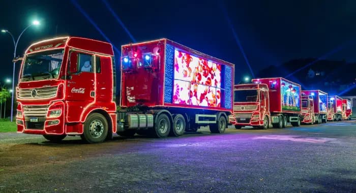 Caravana da Coca-Cola Ilumina São José em Dezembro com Espetáculo Natalino