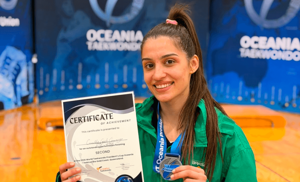 Atleta de São José é 5ª no ranking mundial de taekwondo e mira Olimpíadas de 2028